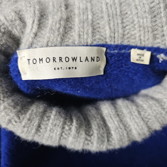 TOMORROWLAND Colour Block Turtleneck Sweater, Jumper, Small, Soft - Picture 6 of 9